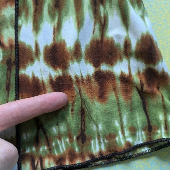 Y2K Tank -Vintage  Susie Size Large Gradient Earth Tone Asymmetrical - Picture 7 of 10